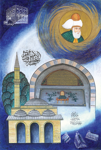 Aktekke (Mader-i Mevlana) Camii ve Mevlana Celaleddin-i Rumi