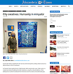 screen capture of Alexandria Times website